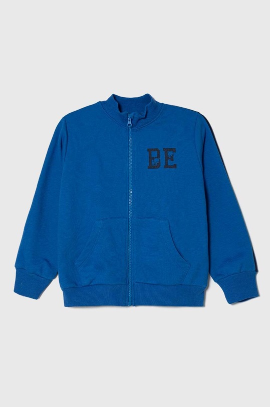 Детски суичър United Colors of Benetton надпис син 3PANG5029.P.SEASONAL