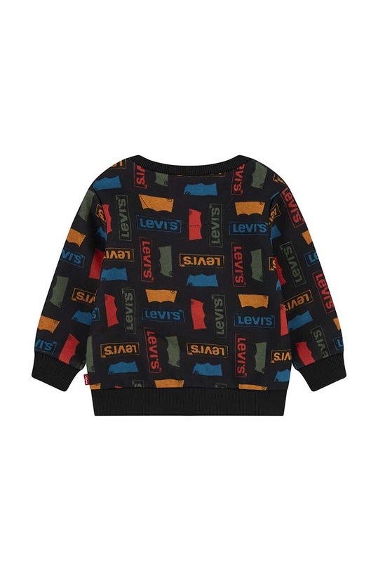 Mikina pre bábätká Levi's 6EJ088 čierna AW23
