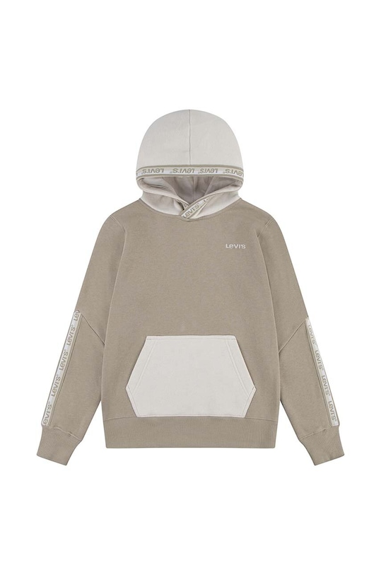 Дитяча кофта Levi's з капюшоном бежевий 8EJ193