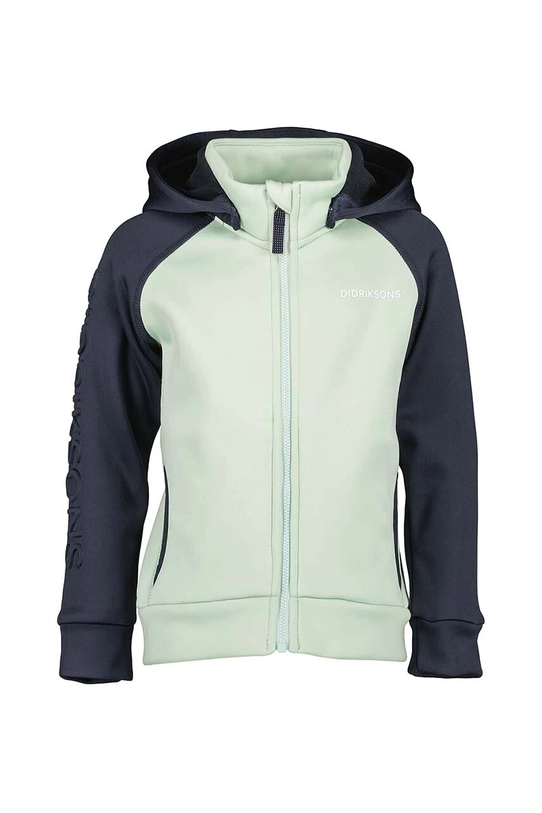 Didriksons bluza dziecięca CORIN KIDS FULLZIP 505003 zielony AW24