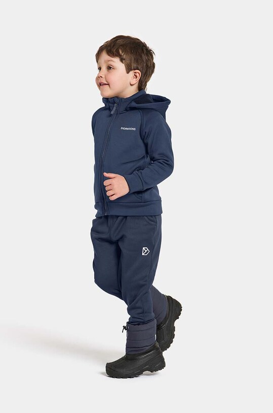 Didriksons bluza dziecięca CORIN KIDS FULLZIP granatowy 505003