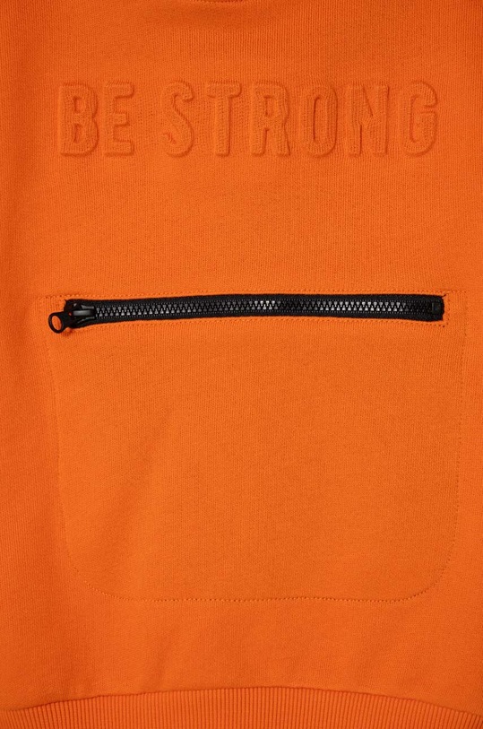 United Colors of Benetton bluza bawełniana dziecięca 3J68G200H.P.SEASONAL pomarańczowy AW23
