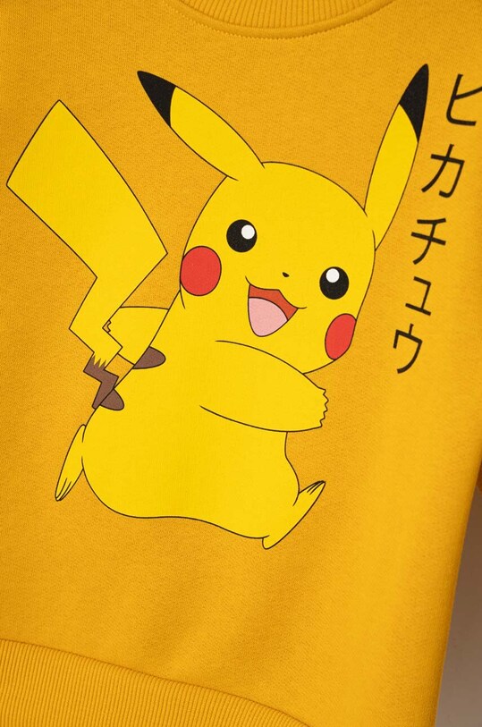 Chłopiec United Colors of Benetton bluza dziecięca x Pokemon 3J73G10CO.P.SEASONAL żółty