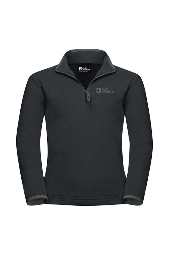 Παιδική μπλούζα Jack Wolfskin TAUNUS HALFZIP χωρίς κουκούλα μαύρο 1605554.164.176