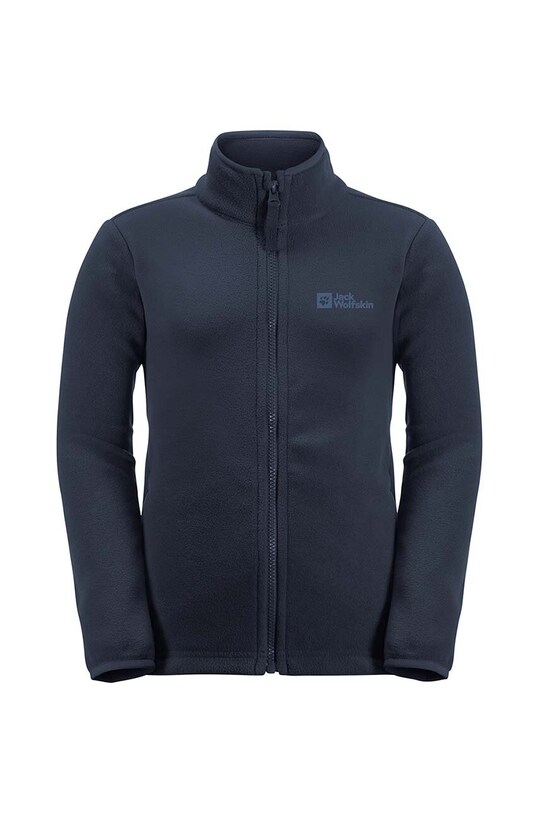 Detská mikina Jack Wolfskin TAUNUS JACKET bez kapucne čierna 1609481.92.152