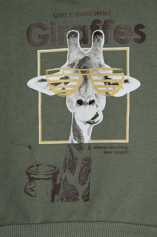 Chłopiec zippy bluza bawełniana niemowlęca 3105533201 zielony