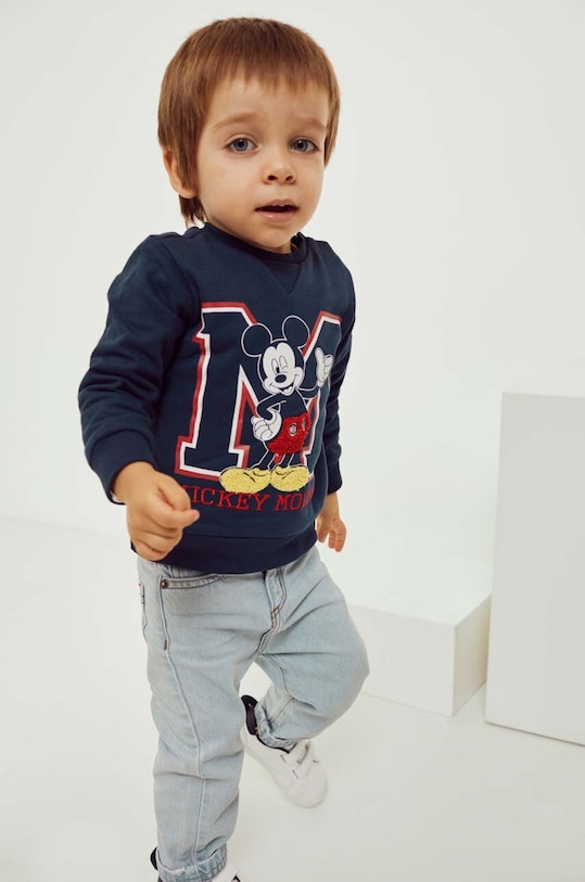 Pamučna dukserica za bebe zippy print plava 3105558201