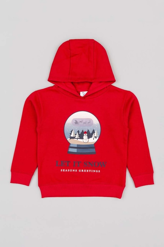 zippy bluza bawełniana dziecięca nadruk czerwony 3105623101