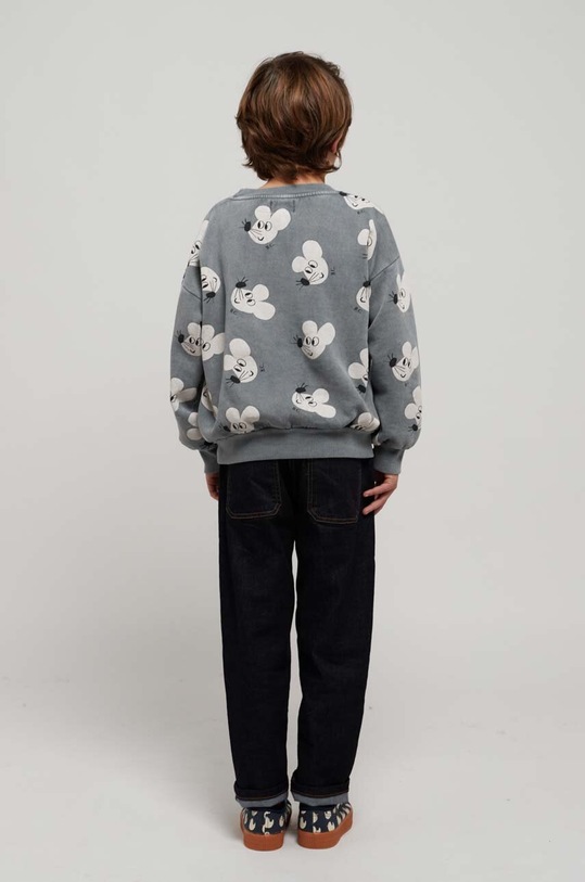 Bobo Choses bluza bawełniana dziecięca 223AC038 szary