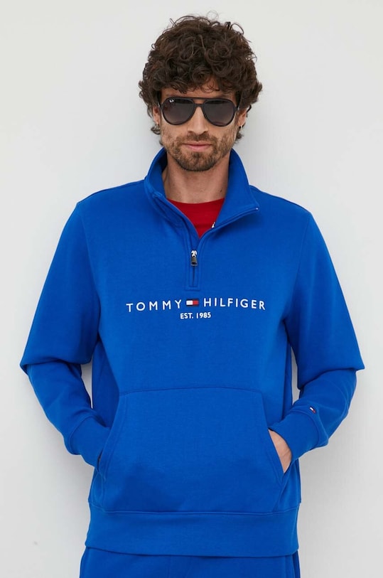 Tommy Hilfiger bluză print albastru MW0MW20954
