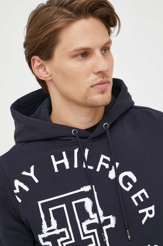 Tommy Hilfiger bluza bawełniana granatowy MW0MW31505