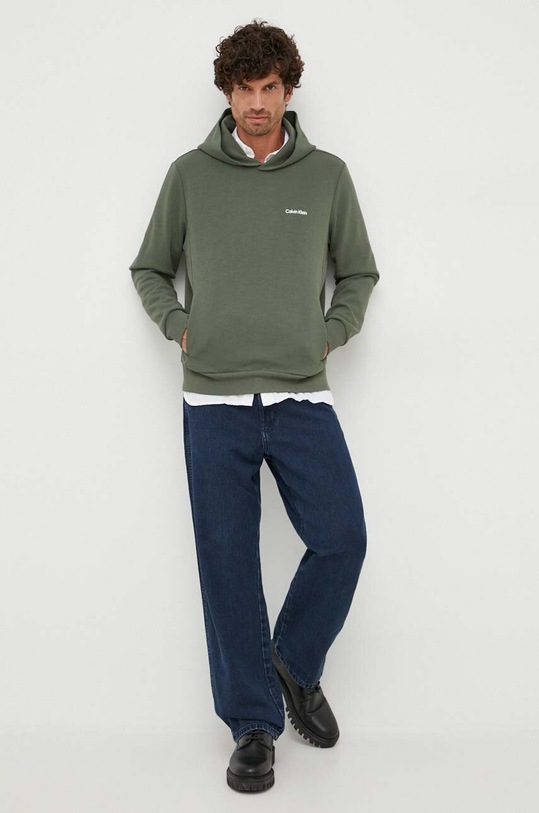 Calvin Klein bluza K10K109927 zielony AW24
