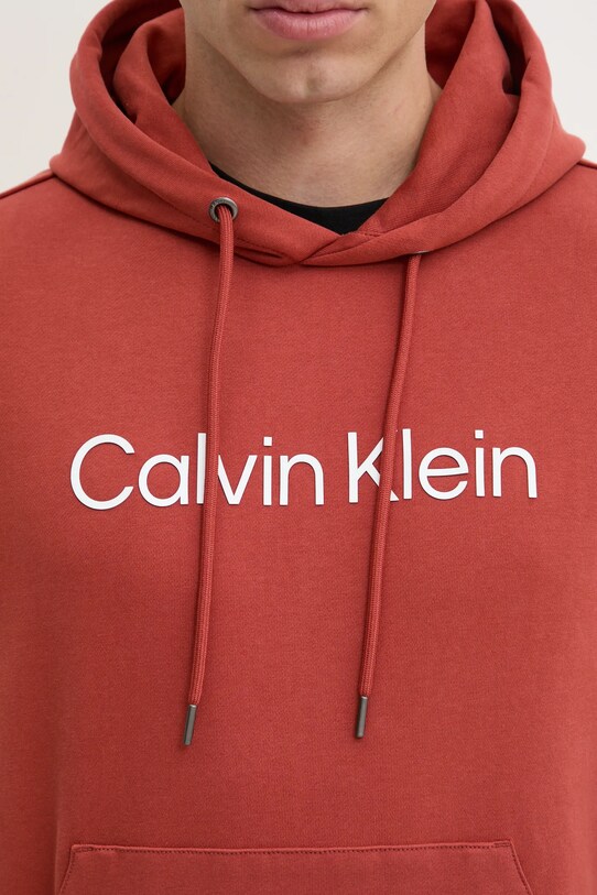 Хлопковая кофта Calvin Klein K10K111345 оранжевый