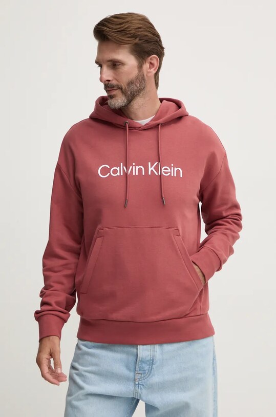 Бавовняна кофта Calvin Klein фіолетовий K10K111345