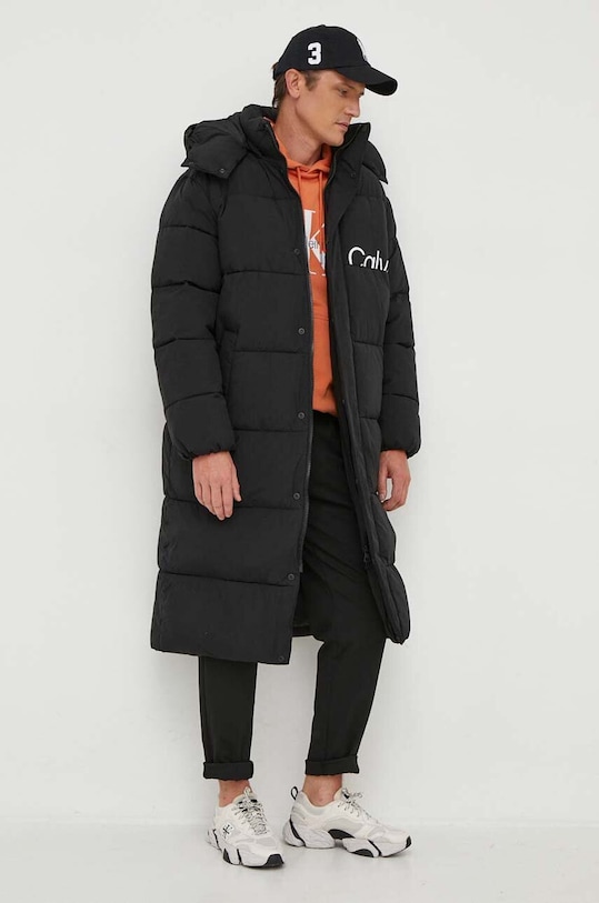 Памучен суичър Calvin Klein Jeans J30J320805 оранжев AW24