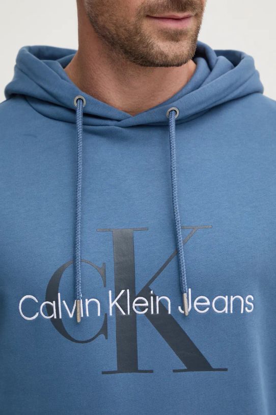 Бавовняна кофта Calvin Klein Jeans J30J320805 блакитний