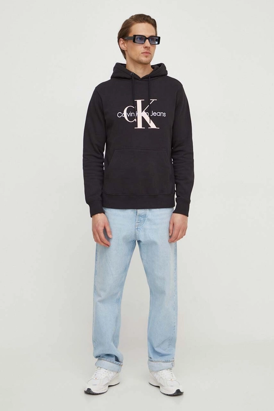 Бавовняна кофта Calvin Klein Jeans J30J320805 чорний AW24