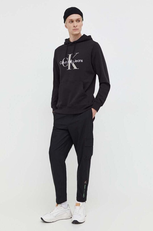 Бавовняна кофта Calvin Klein Jeans J30J320805 чорний AW24