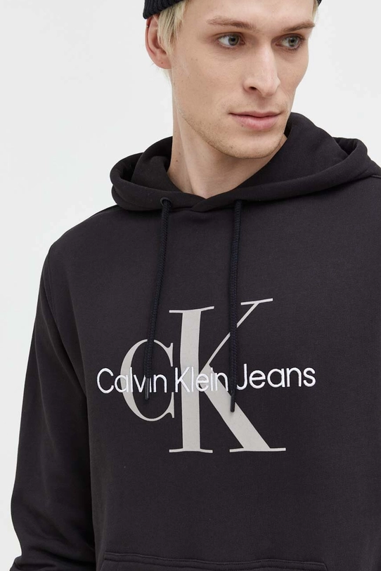 Бавовняна кофта Calvin Klein Jeans чорний J30J320805