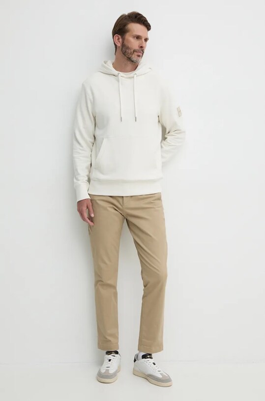 Bavlnená mikina Calvin Klein Jeans J30J323430 béžová AA00