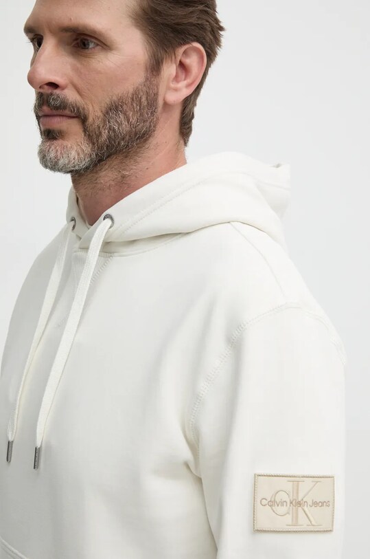 Bavlnená mikina Calvin Klein Jeans béžová J30J323430