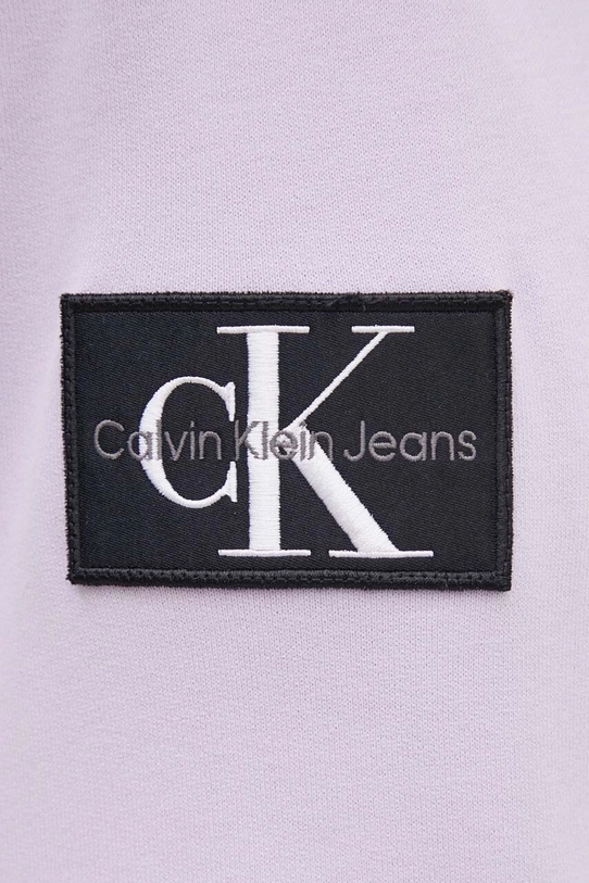 Pamučna dukserica Calvin Klein Jeans J30J323430 ljubičasta