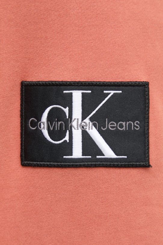 Бавовняна кофта Calvin Klein Jeans J30J323430 помаранчевий