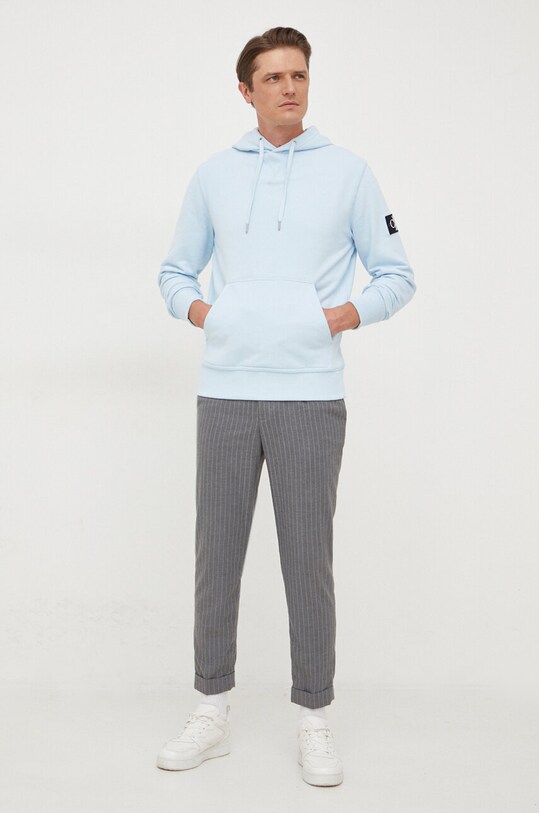 Calvin Klein Jeans hanorac de bumbac J30J323430 albastru AA00