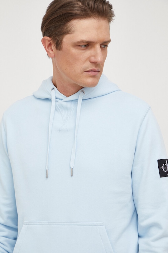 Bavlněná mikina Calvin Klein Jeans modrá J30J323430