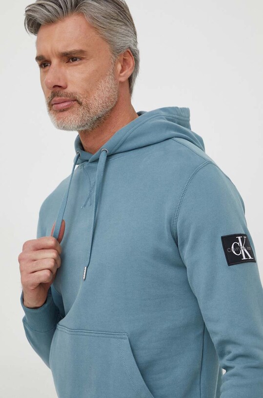 Calvin Klein Jeans hanorac de bumbac albastru J30J323430