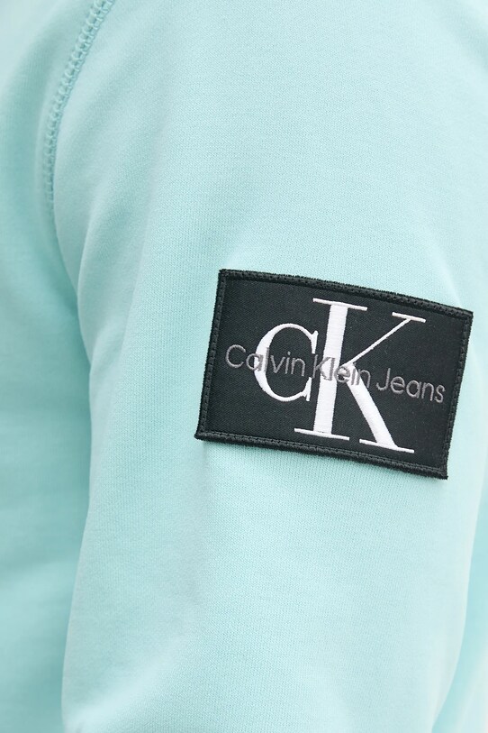 Calvin Klein Jeans hanorac de bumbac J30J323430 turcoaz