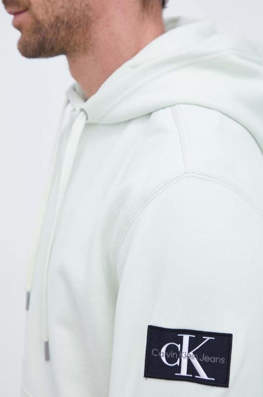 Pamučna dukserica Calvin Klein Jeans J30J323430 zelena