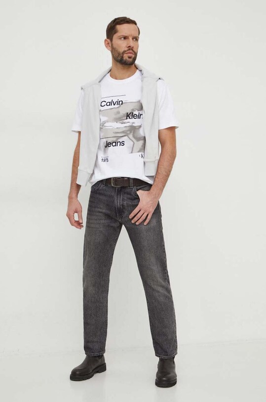Бавовняна кофта Calvin Klein Jeans J30J323430 сірий AA00