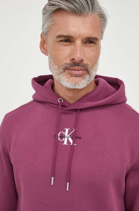 Pulover Calvin Klein Jeans vijolična J30J323749
