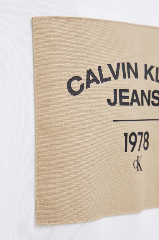 Calvin Klein Jeans bluza bawełniana J30J324228 biały