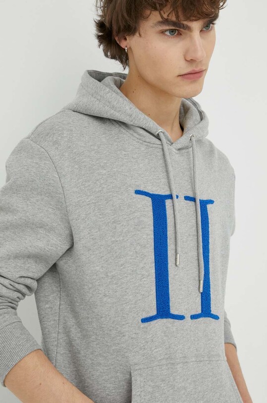 Bavlnená mikina Les Deux sivá LDM201084