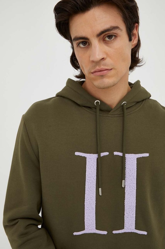 Les Deux bluza bawełniana zielony LDM201084
