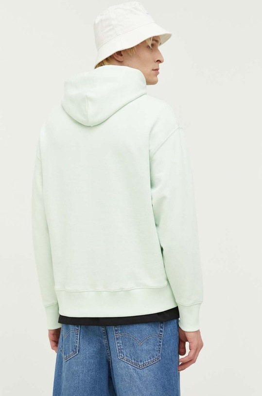 Bavlněná mikina Tommy Jeans DM0DM16369 zelená AW23