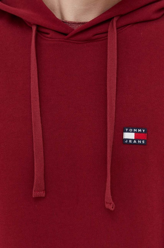 Bavlněná mikina Tommy Jeans DM0DM16369 burgundské