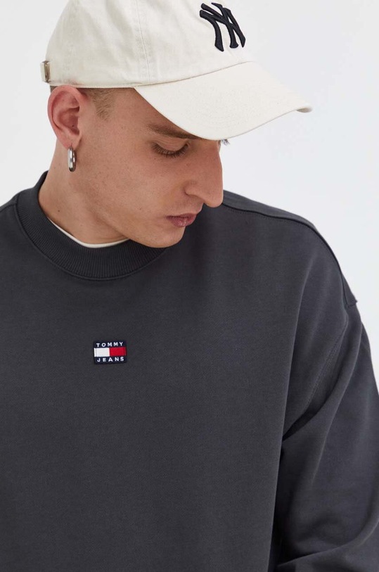 Tommy Jeans hanorac de bumbac gri DM0DM16370