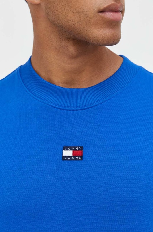 Pamučna dukserica Tommy Jeans DM0DM16370 plava