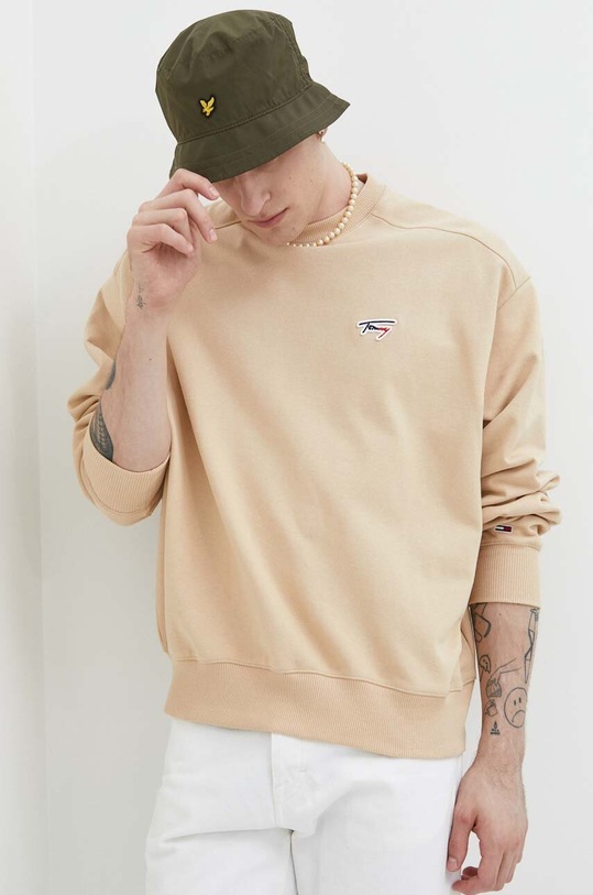 Μπλούζα Tommy Jeans DM0DM16796 μπεζ AW23