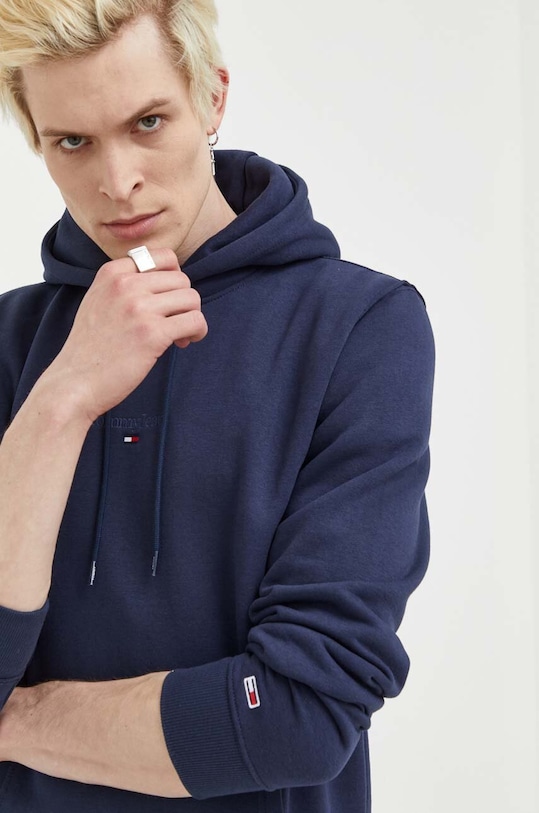 Tommy Jeans bluza z kapturem granatowy DM0DM16800