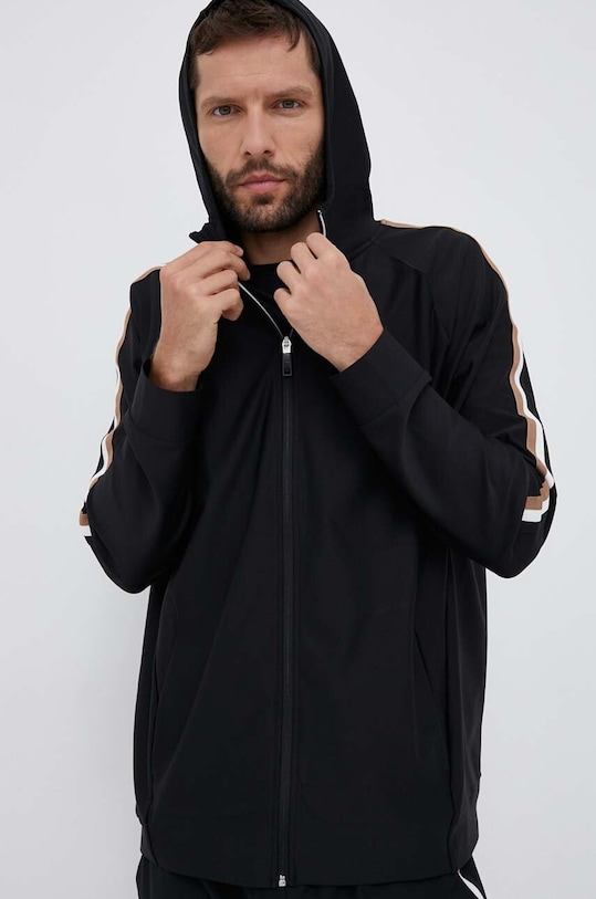 BOSS Green bluza z elastanem czarny 50504552