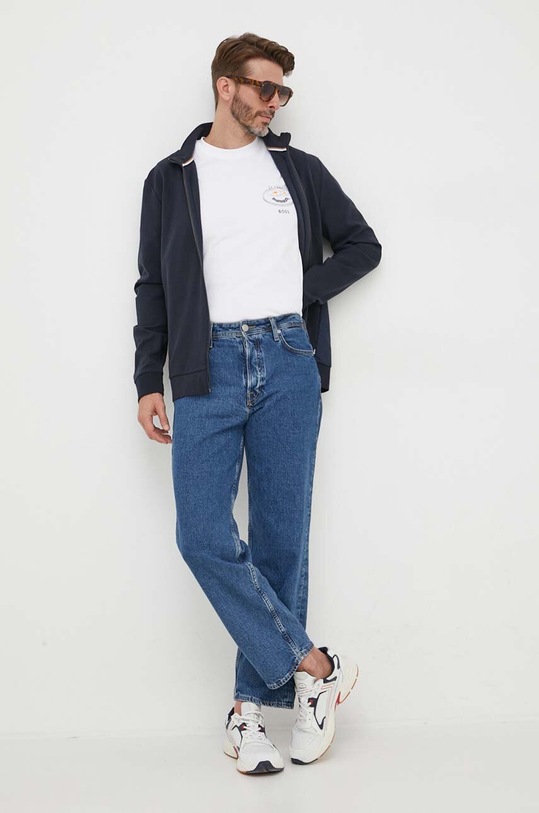 BOSS bluza 50490955 granatowy AW23