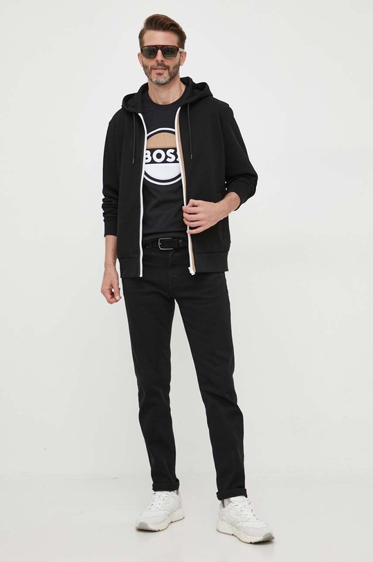 BOSS bluza 50494590 czarny AW23