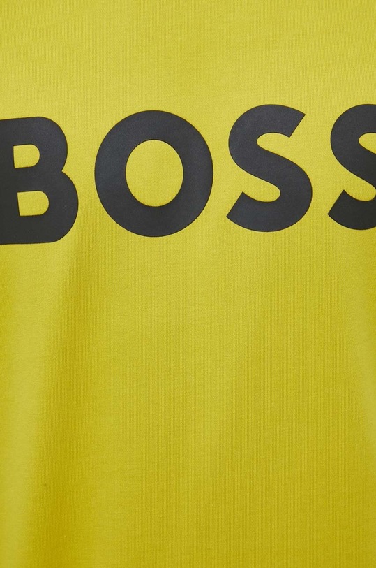 Bavlnená mikina BOSS 50496642 zelená