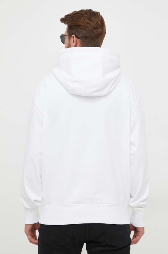 Βαμβακερή μπλούζα BOSS 50496661 λευκό AW23