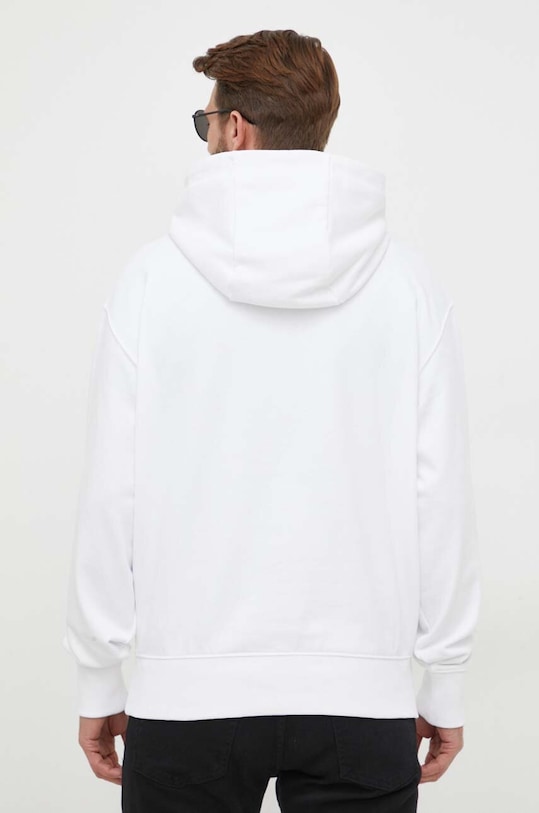 Βαμβακερή μπλούζα BOSS 50496661 λευκό AW23