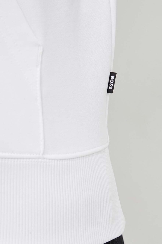 Βαμβακερή μπλούζα BOSS 50496661 λευκό